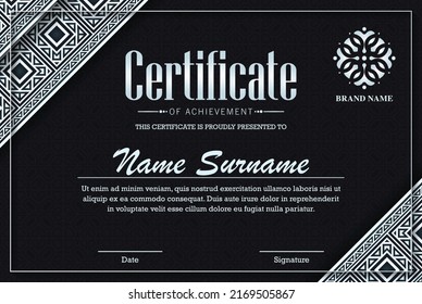 achievement certificate border style diploma