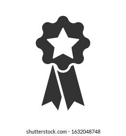 Achievement, certificate icon, vector graphics