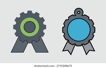 Icono de la insignia de logro y certificación