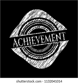 Achievement chalkboard emblem