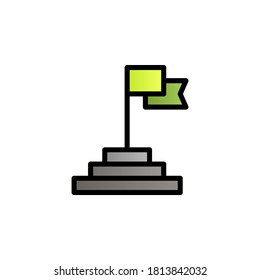 Achievement color gradient vector icon