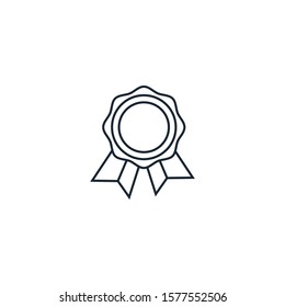 achievement creative icon. line illustration. From Success icons collection. Isolated achievement sign on white background