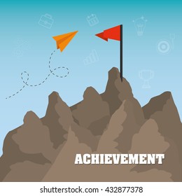Achievement design. Success icon. Colorful design  , vector