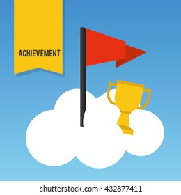 Achievement design. Success icon. Colorful design  , vector
