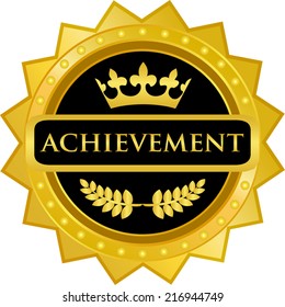 Achievement Gold Badge