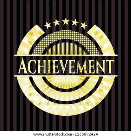 Achievement gold badge