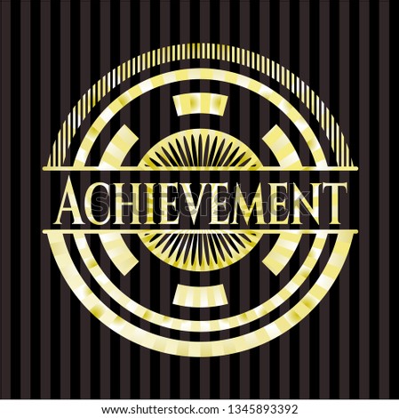Achievement gold badge