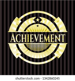 Achievement golden emblem
