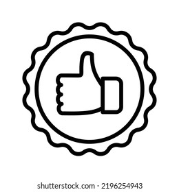 achievement icon black outline vector