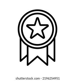 achievement icon black outline vector