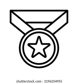 achievement icon black outline vector