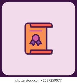 Achievement Icon: Certificate with Seal of Excellence