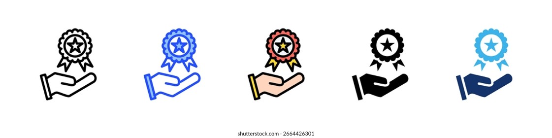 Achievement Icon Collection With Multiple Styles