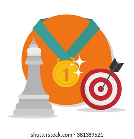 Achievement icon design 