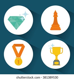 Achievement icon design 
