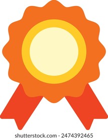 Achievement Icon Flaches Design Vektorgrafik Stil