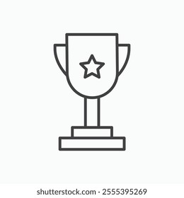 Achievement icon. line style vector icon.