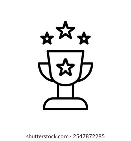 Achievement icon logo sign set vector outline