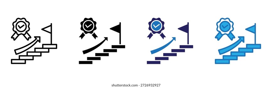 Icono de logro Multi Style Ilustración vectorial