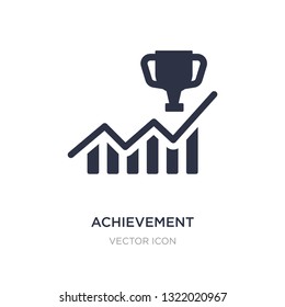 achievement icon on white background. Simple element illustration from Business and analytics concept. achievement sign icon symbol design.