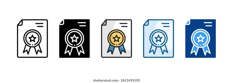 Achievement Icon Set Multiple Style Collection