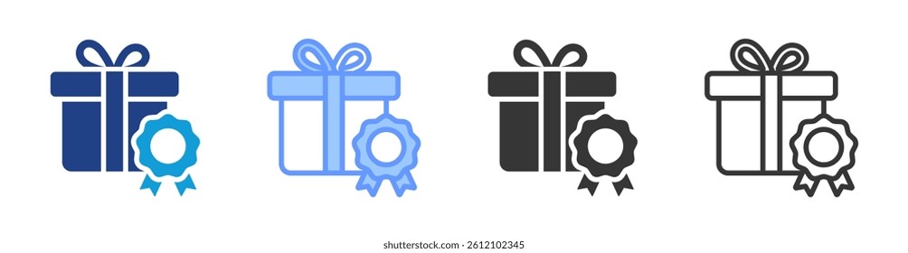 Achievement icon set multiple style collection