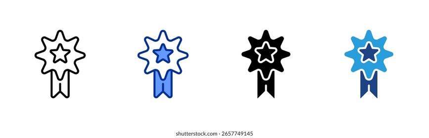 Colección de varios estilos de hoja de iconos de logros
