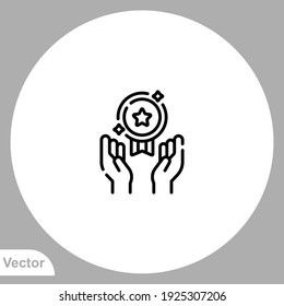 Achievement icon sign vector,Symbol, logo illustration for web and mobile