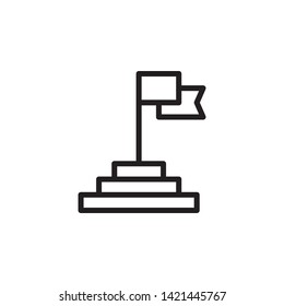 achievement icon. Simple thin line, outline vector of Project Management icons for UI and UX, website or mobile application