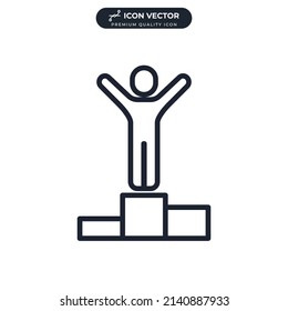 achievement icon symbol template for graphic and web design collection logo vector illustration