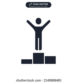 achievement icon symbol template for graphic and web design collection logo vector illustration