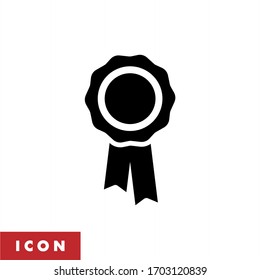 Achievement icon vector. Award icon isolated