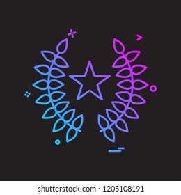 achievement icon vector design