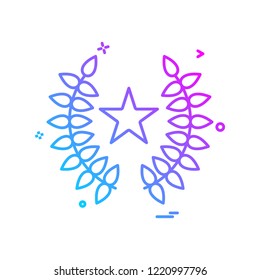 achievement icon vector design