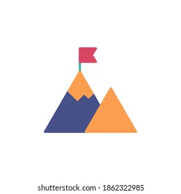 achievement icon vector flat style design. isolated on white background