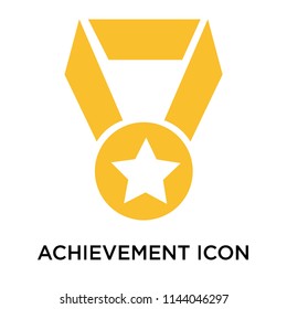 Achievement icon vector isolated on white background for your web and mobile app design, Achievement logo concept