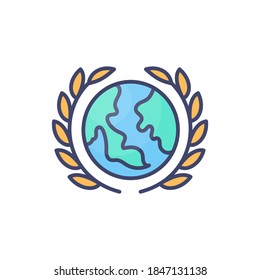 Erfolgssymbol in Vektorgrafik. Logotyp
