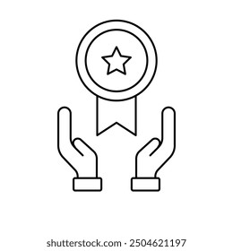 achievement icon vector. success. award icon