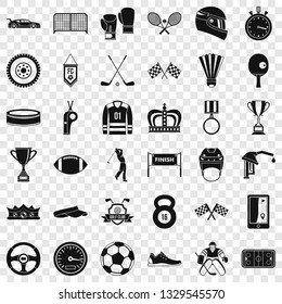 Achievement icons set. Simple style of 36 achievement vector icons for web for any design