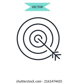 símbolo de iconos de logro elementos vectores para web infográfica
