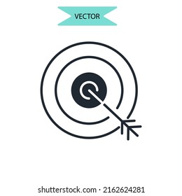 símbolo de iconos de logro elementos vectores para web infográfica