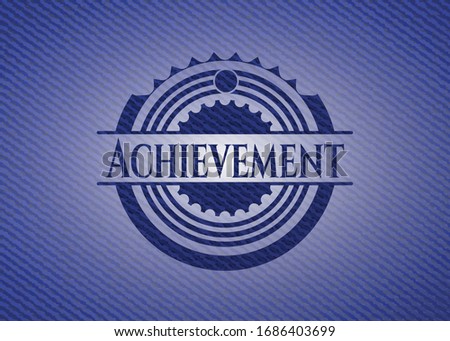 Achievement jean background. Vector Illustration. Detailed.