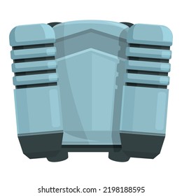Achievement jetpack icon cartoon vector. Rocket jet. Career space