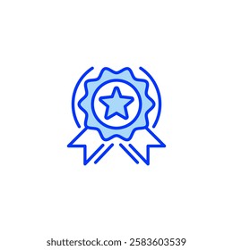 Achievement line icon. Universal creative premium symbol. Vector sign icon logo template. Vector illustration