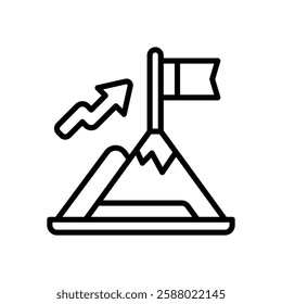 achievement line icon. vector icon for your website, mobile, presentation, and logo design.