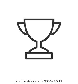Achievement line icon. Web symbol for web and apps. Sign design in outline style. Achievement stroke object.