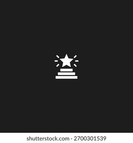 Logotipo de logro icono de diseño de Vector plano