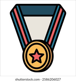 Achievement Medal Icon Element For Design