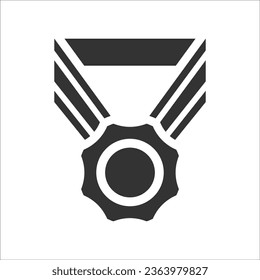 Icono de medalla de logro, gráficos vectoriales
