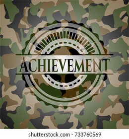 Achievement on camo texture